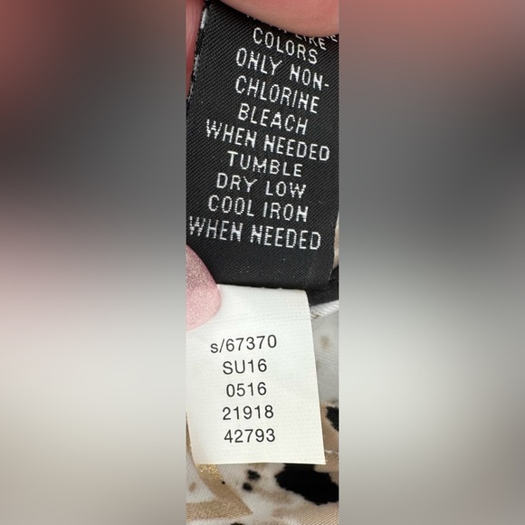 INC Cold Shoulder Gold Embellishments V Neck And Back Top - Picture 8 of 8